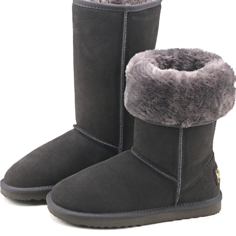 AUSLAND Women's Tall Snow Boots Winter Classic